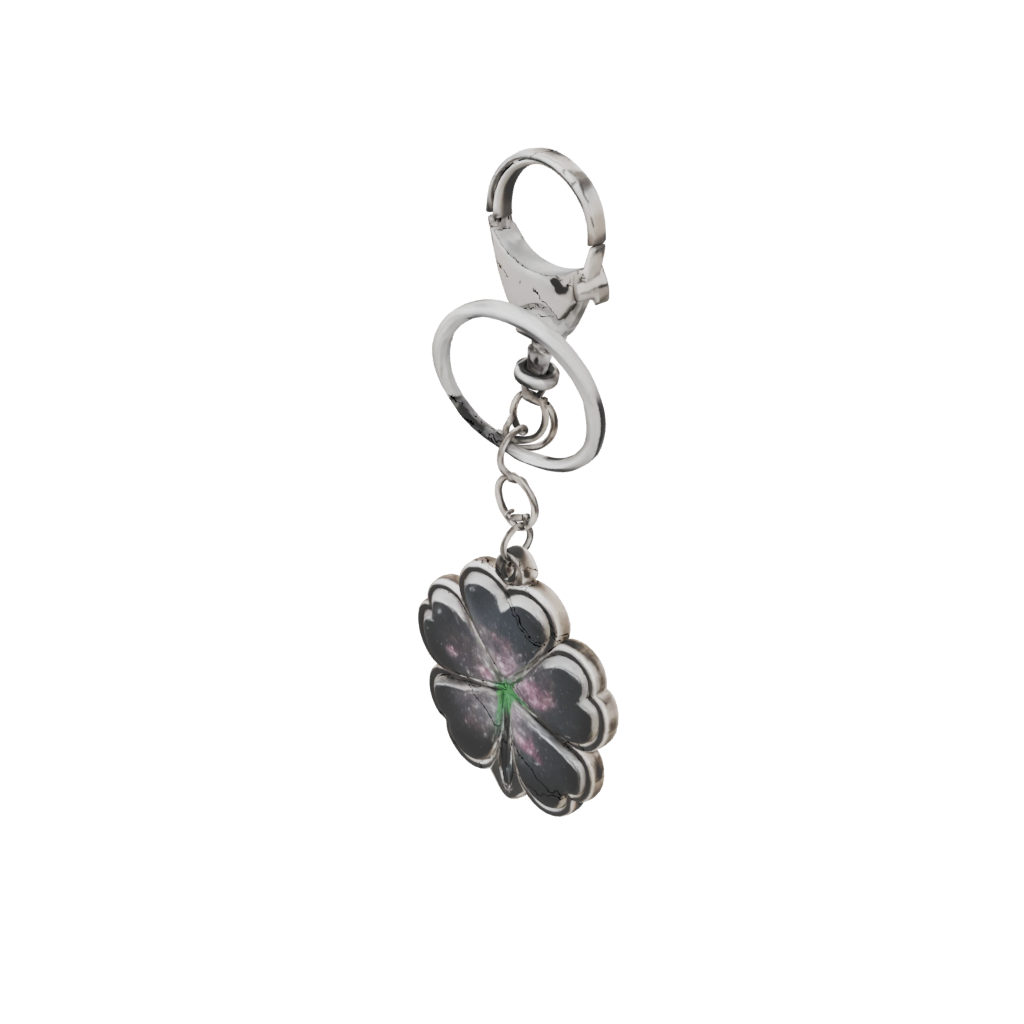 Galaxy Four-Leaf Clover Charm