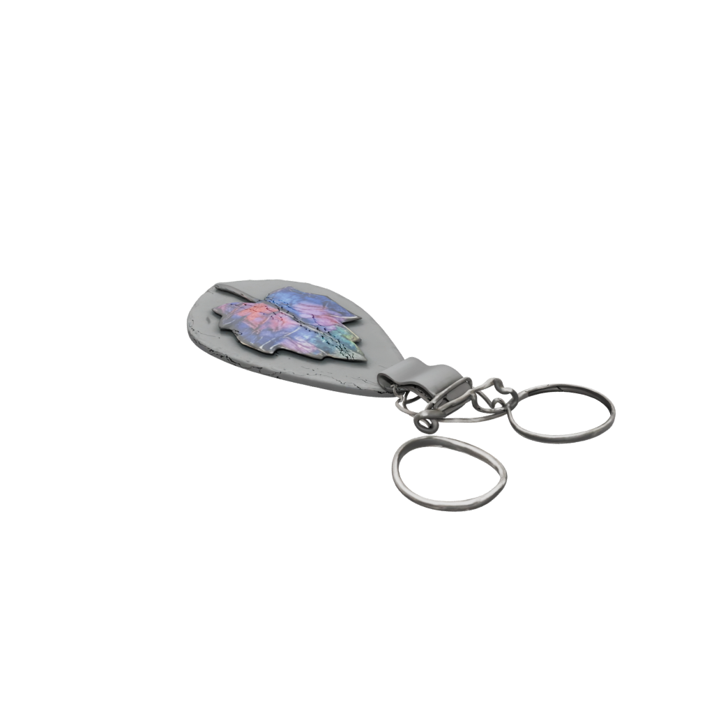 Galaxy Leaf Charm