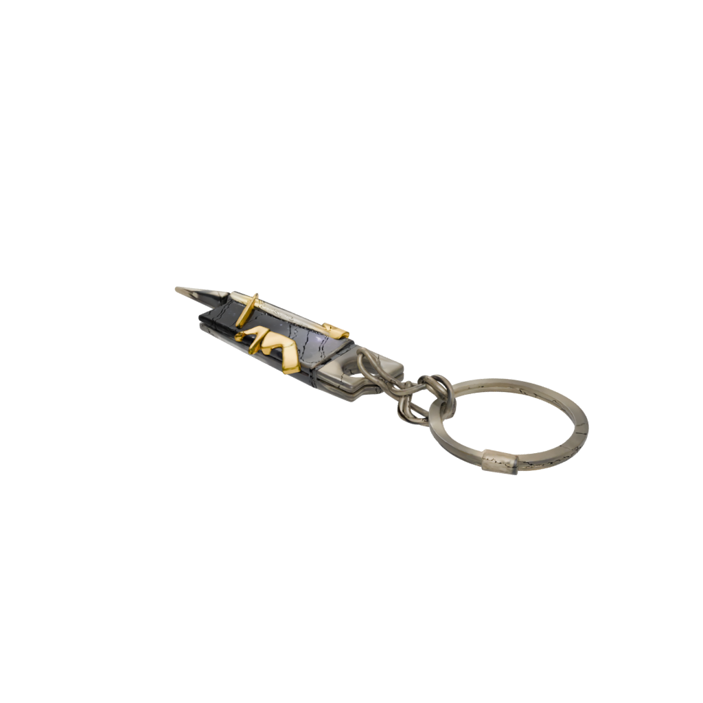 Galaxy Lightning Bolt Charm — keychains 3D print model, STL