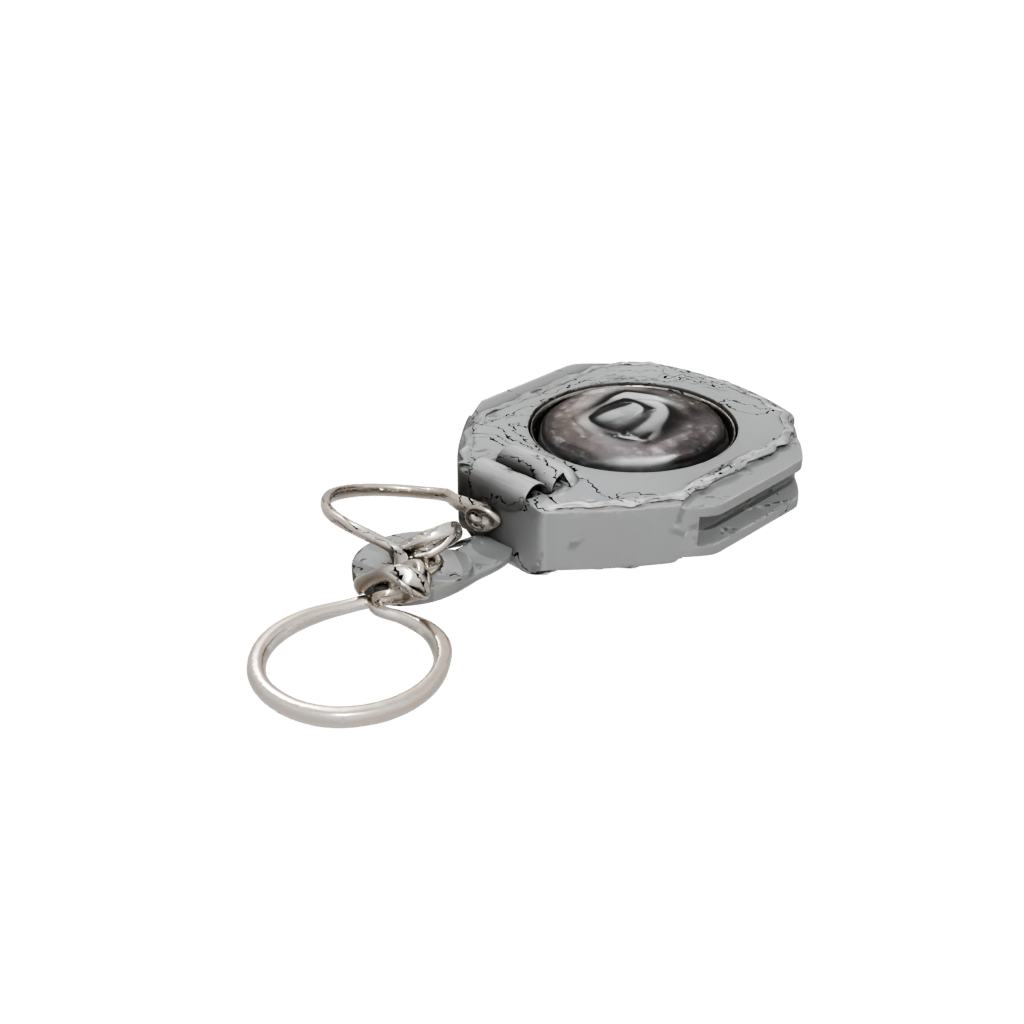 Galaxy Monogram Initial D — keychains 3D print model, STL
