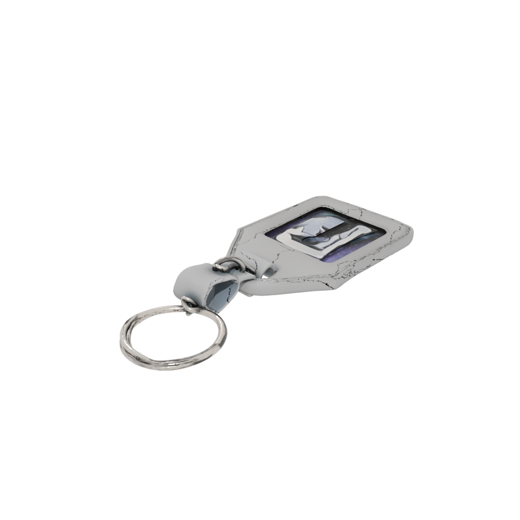 Galaxy Monogram Initial F — keychains 3D print model, STL