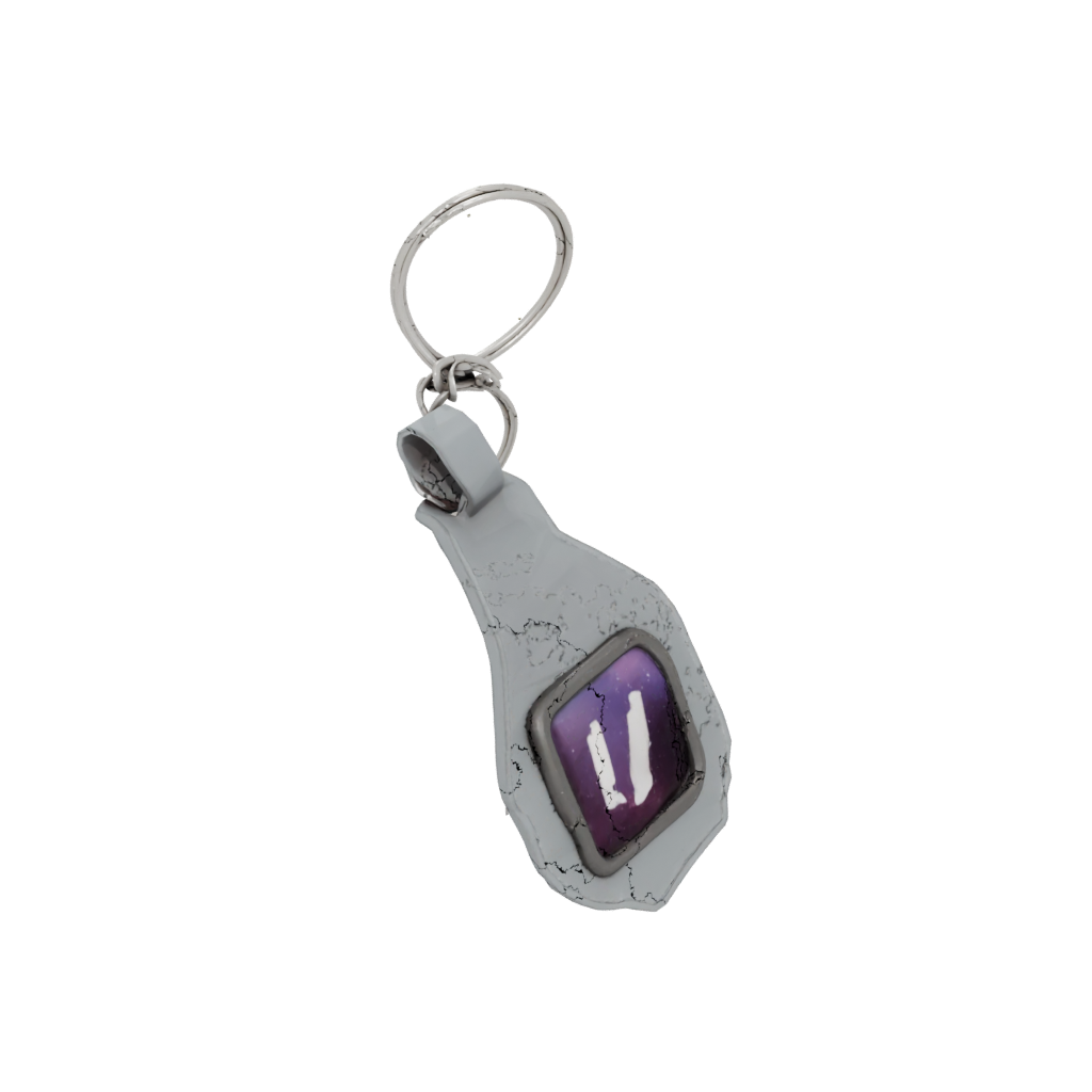 Galaxy Monogram Initial U — keychains 3D print model, STL