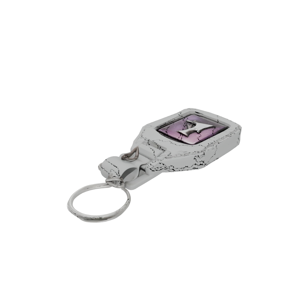 Galaxy Monogram Initial Z — keychains 3D print model, STL