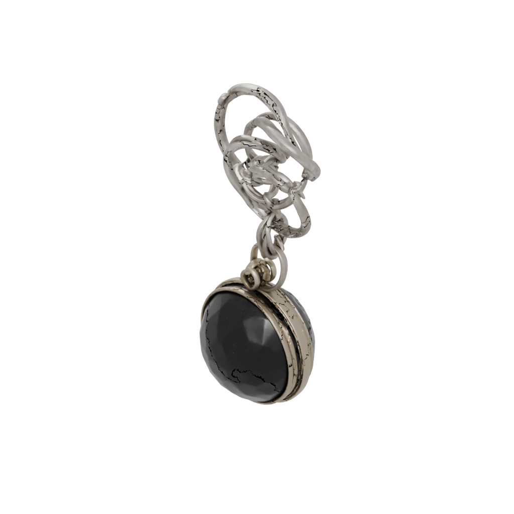 Galaxy Moon Crescent Charm — keychains 3D print model, STL