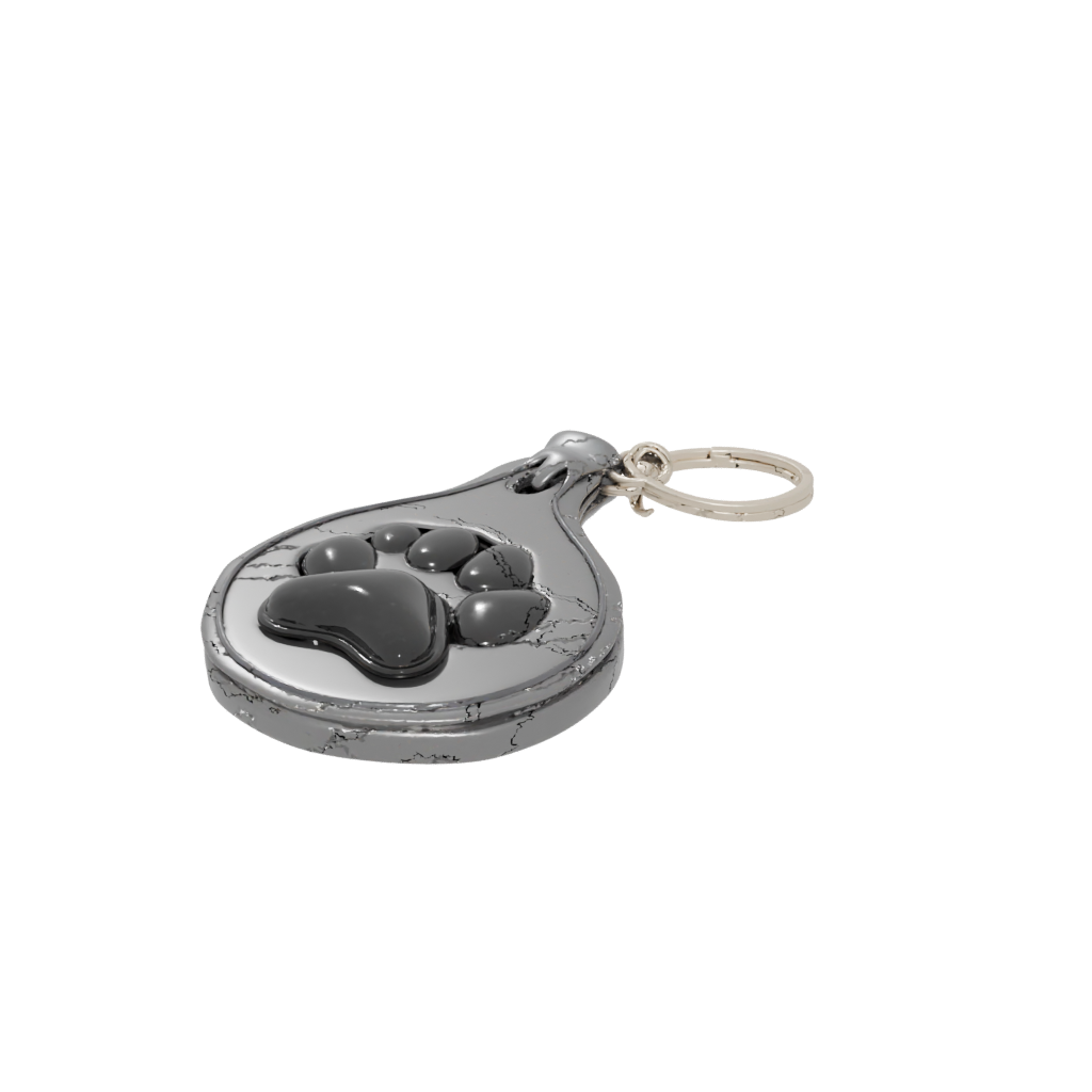 Galaxy Paw Print Charm