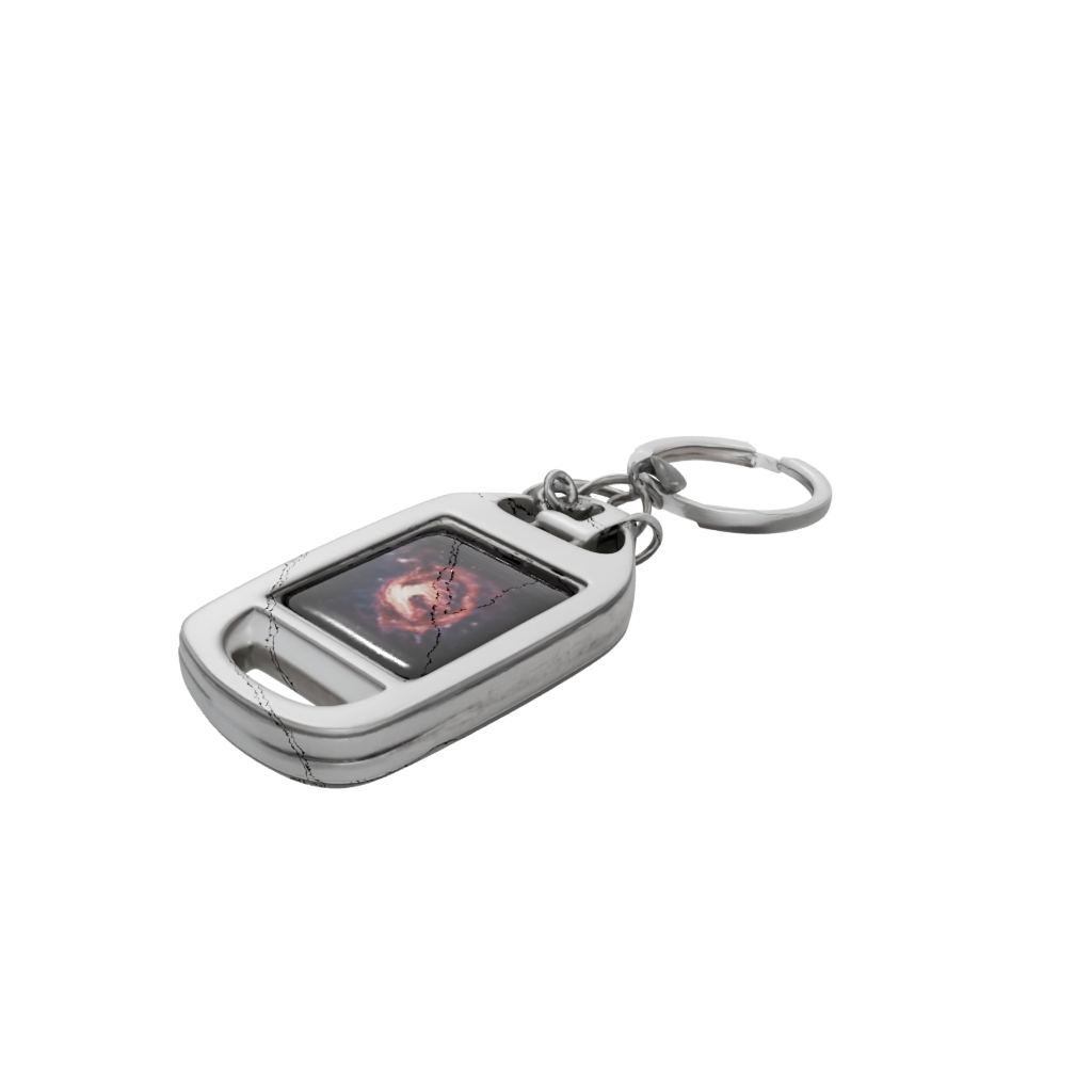 Galaxy Layered Bottle Opener Tag — keychains 3D print model, STL