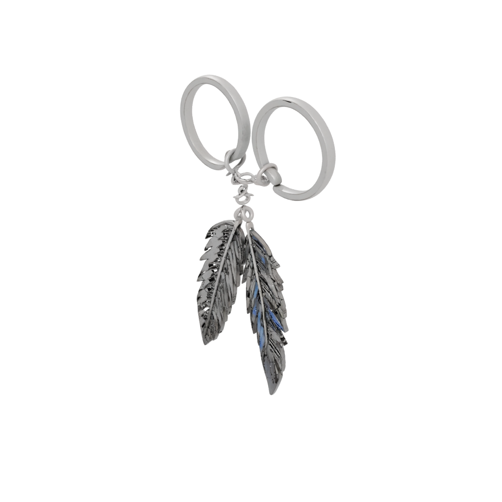 Galaxy Layered Feather Charm