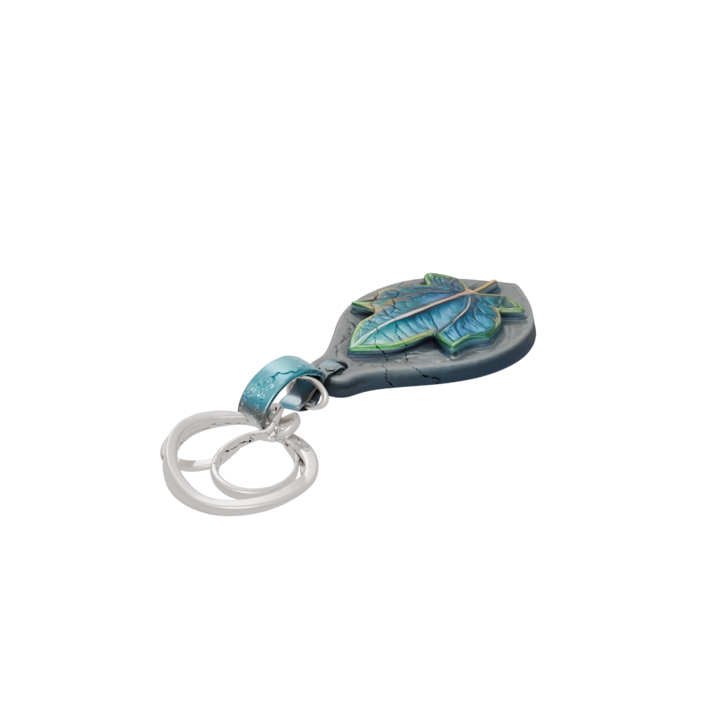 Galaxy Layered Leaf Charm — keychains 3D print model, STL
