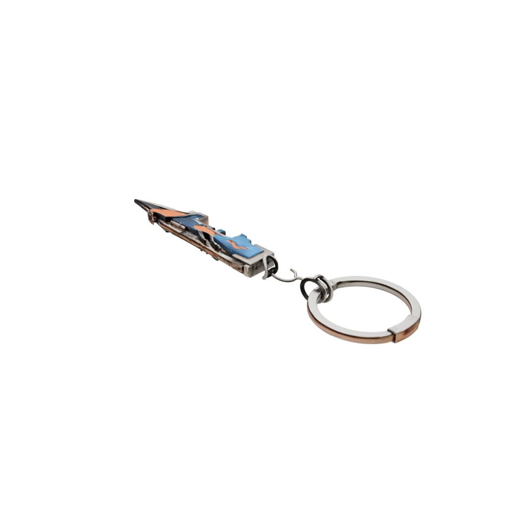 Galaxy Layered Lightning Bolt Charm — keychains 3D print model, STL