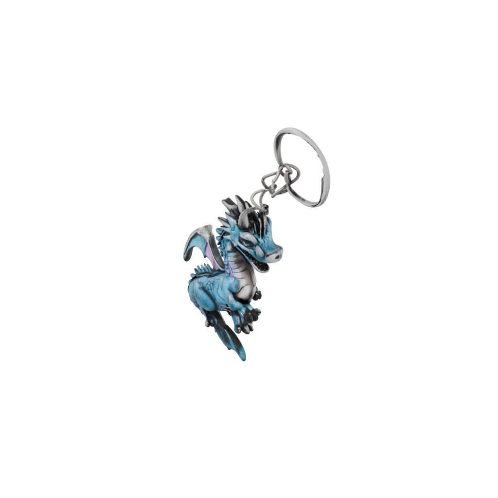 Galaxy Layered Mini Dragon Charm — keychains 3D print model, STL