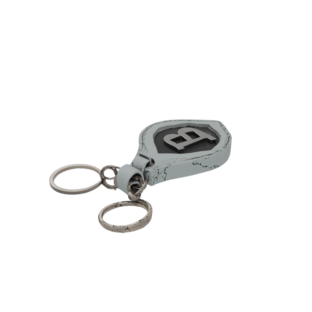 Galaxy Layered Monogram Initial B — keychains 3D print model, STL