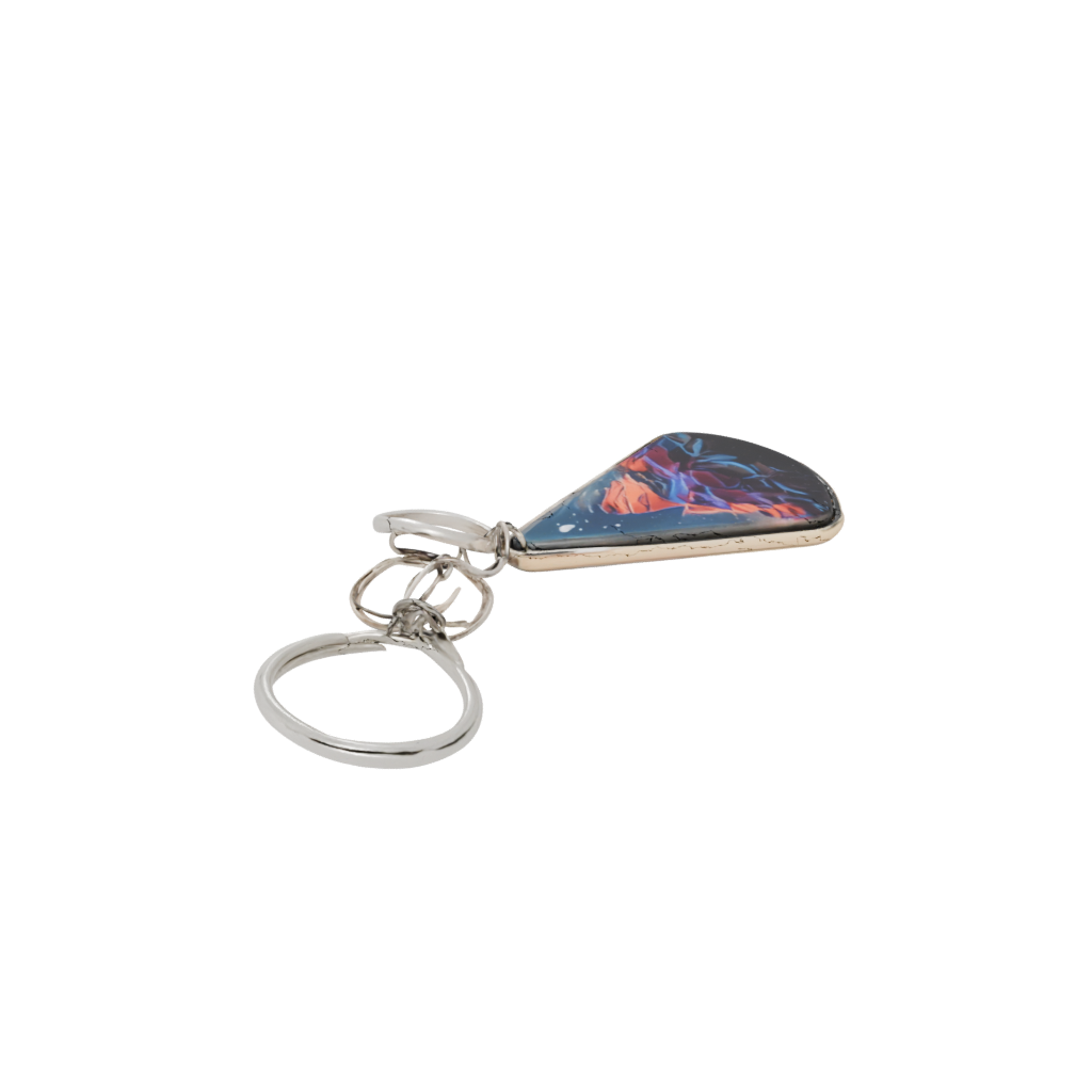 Galaxy Layered Mountain Peak Charm — keychains 3D print model, STL