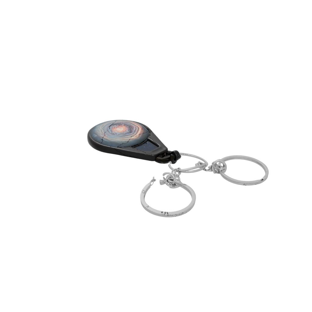 Galaxy Layered Wave Charm