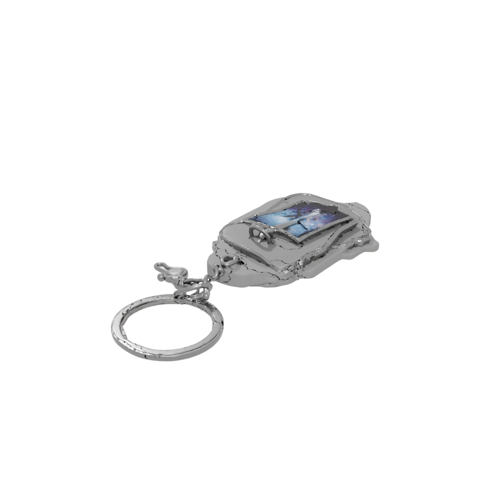 Galaxy Outline Anchor Charm — keychains 3D print model, STL