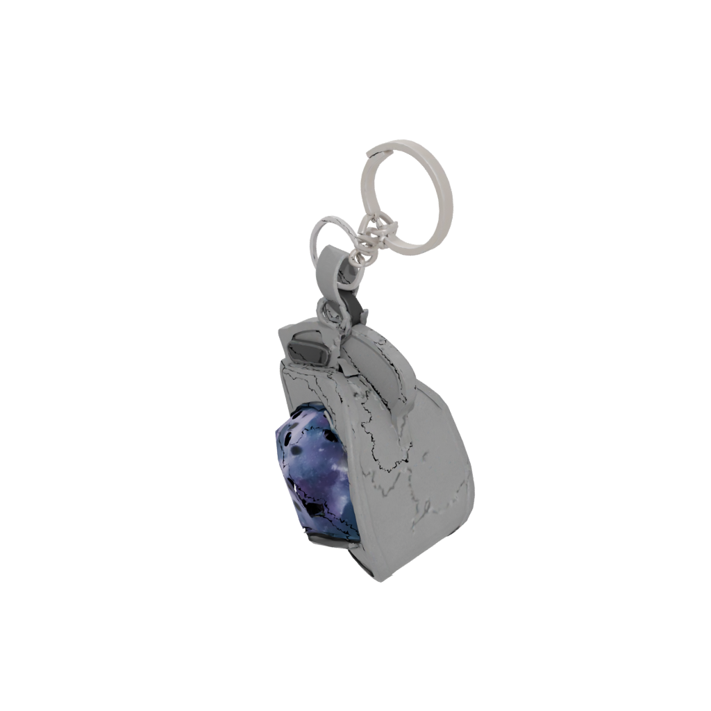 Galaxy Outline Dice Holder Keychain — keychains 3D print model, STL