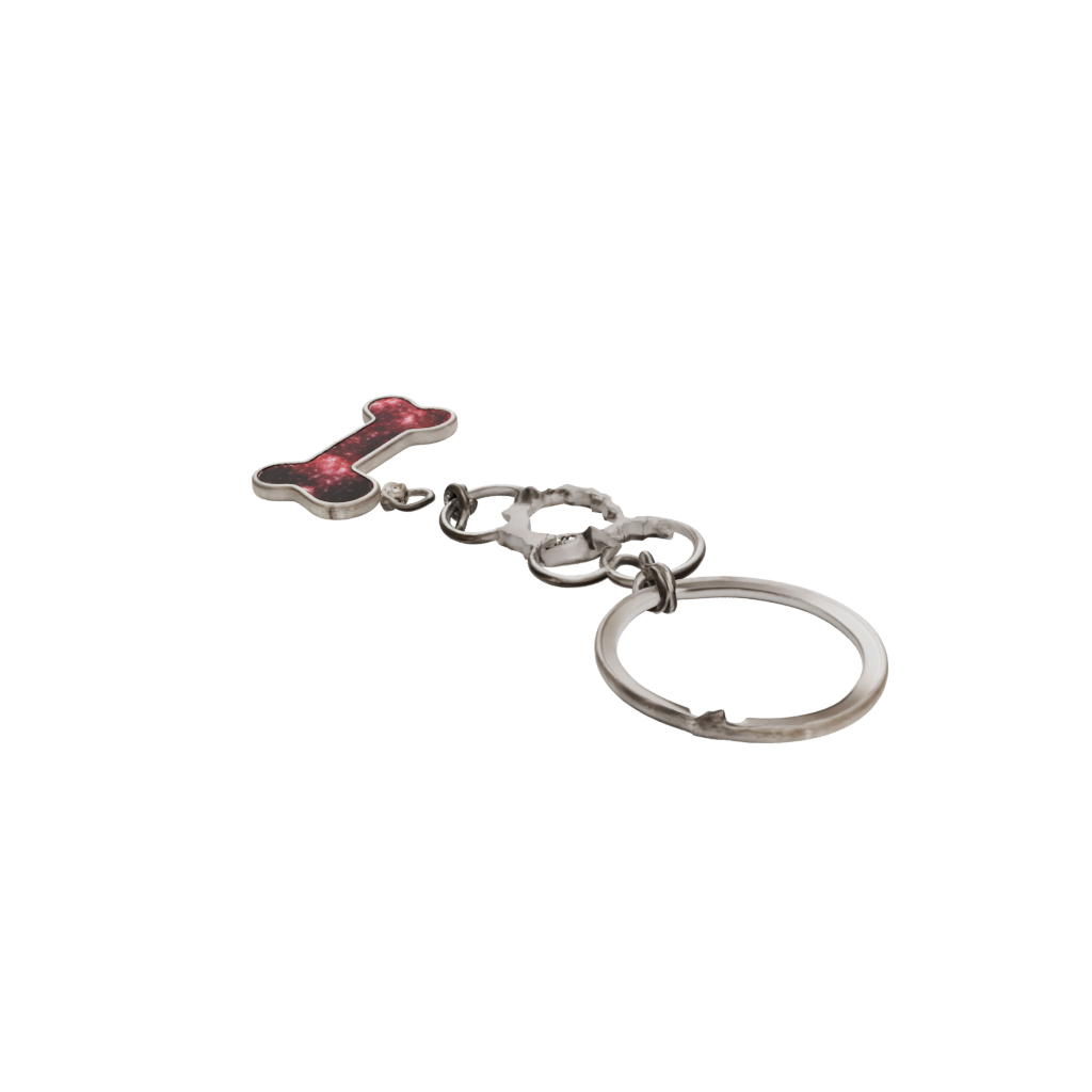 Galaxy Outline Dog Bone Charm