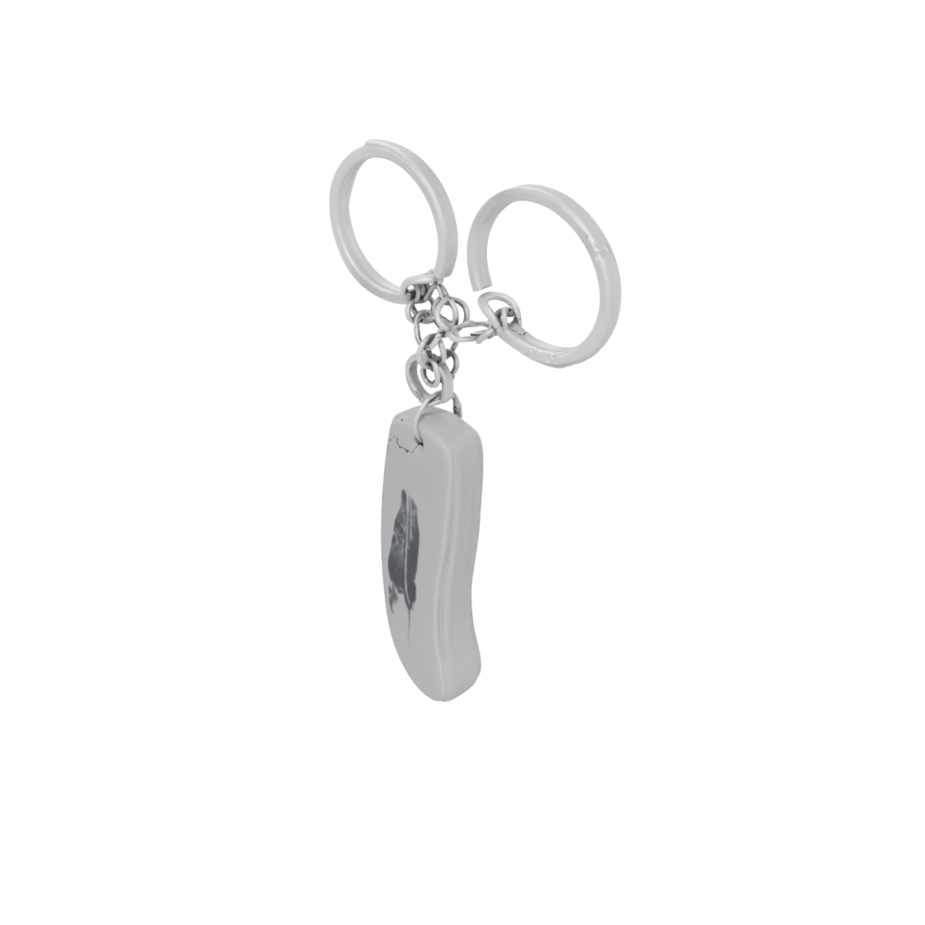 Galaxy Outline Feather Charm — keychains 3D print model, STL