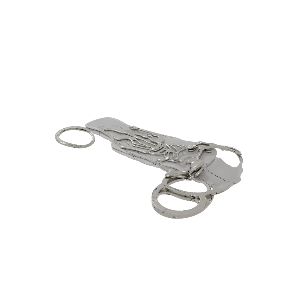 Galaxy Outline Key Skeleton Charm