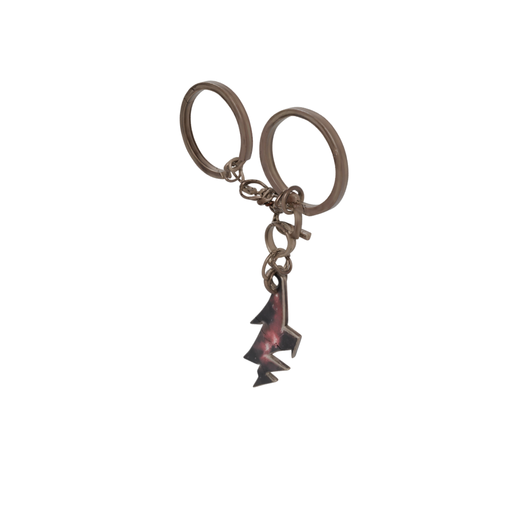 Galaxy Outline Lightning Bolt Charm