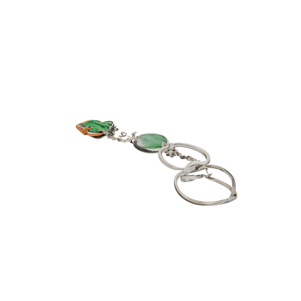 Galaxy Outline Mini Cactus Charm — keychains 3D print model, STL