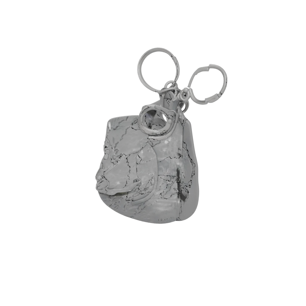 Galaxy Outline Monogram Initial A — keychains 3D print model, STL