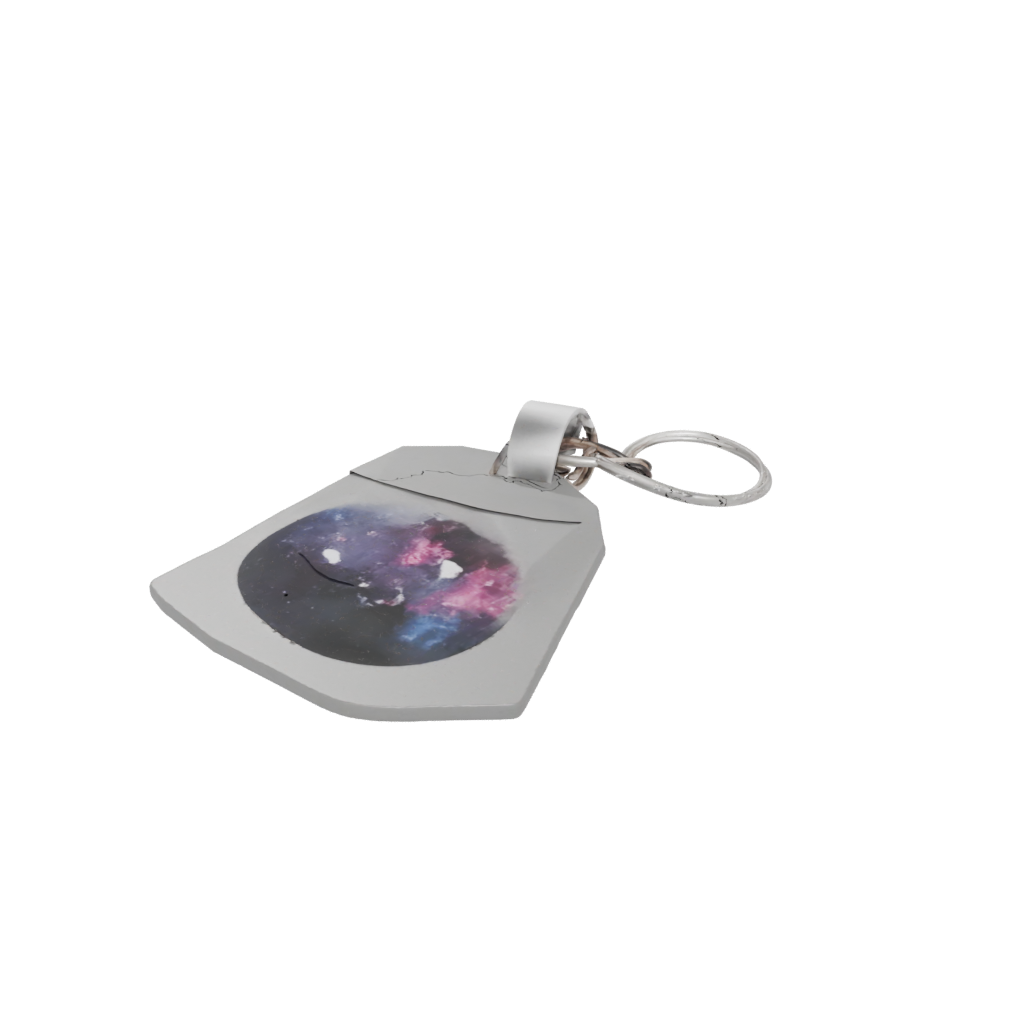 Galaxy Outline Monogram Initial C — keychains 3D print model, STL