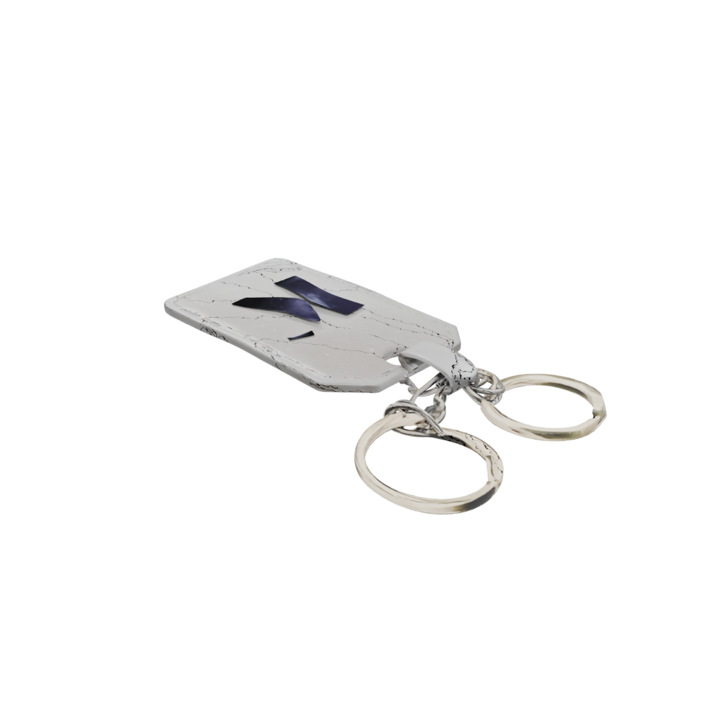 Galaxy Outline Monogram Initial K — keychains 3D print model, STL