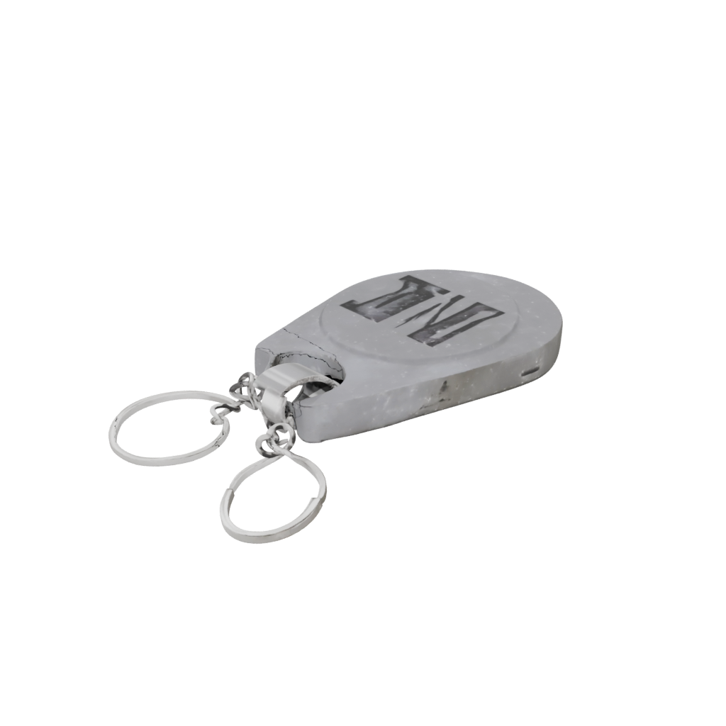 Galaxy Outline Monogram Initial M — keychains 3D print model, STL