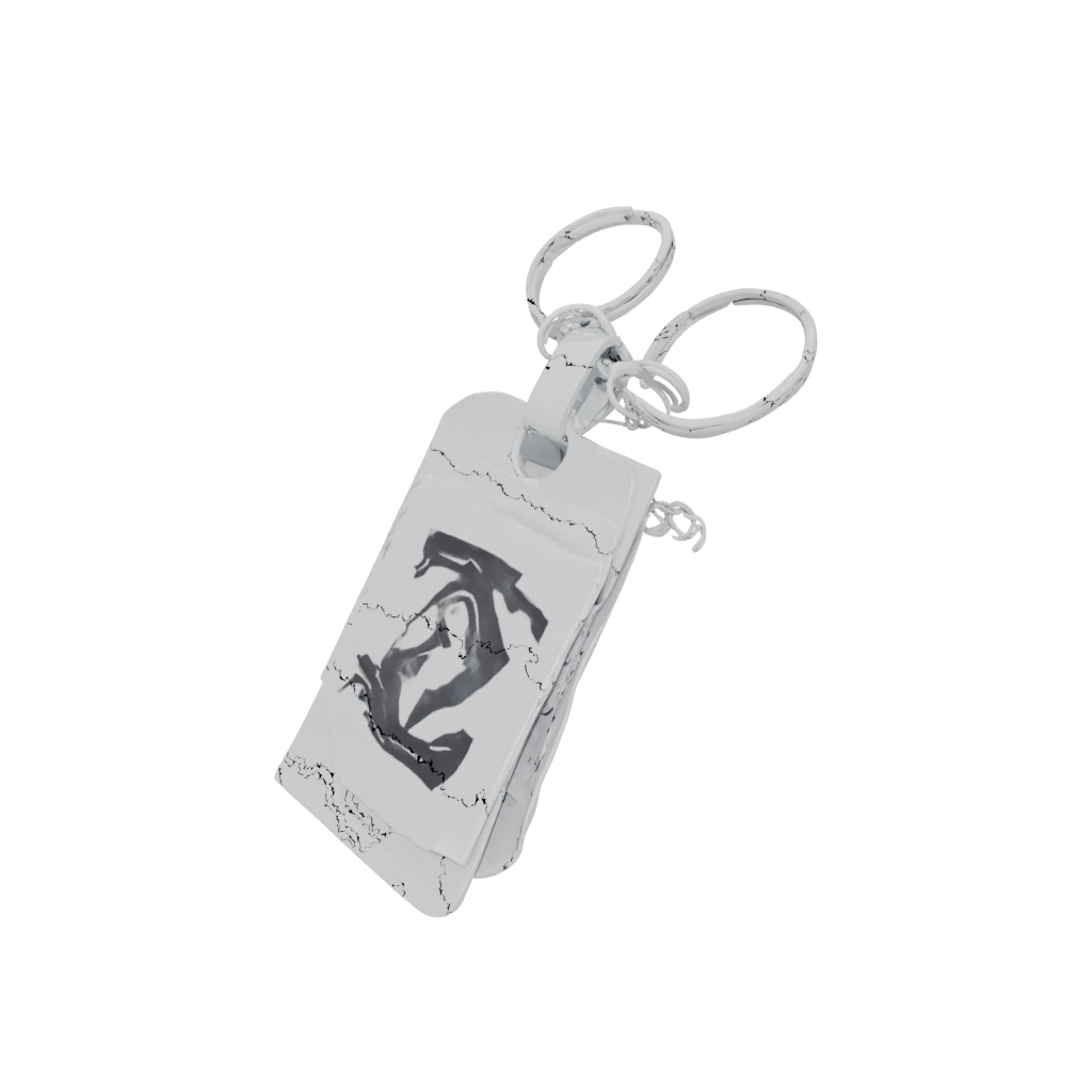 Galaxy Outline Monogram Initial Z — keychains 3D print model, STL