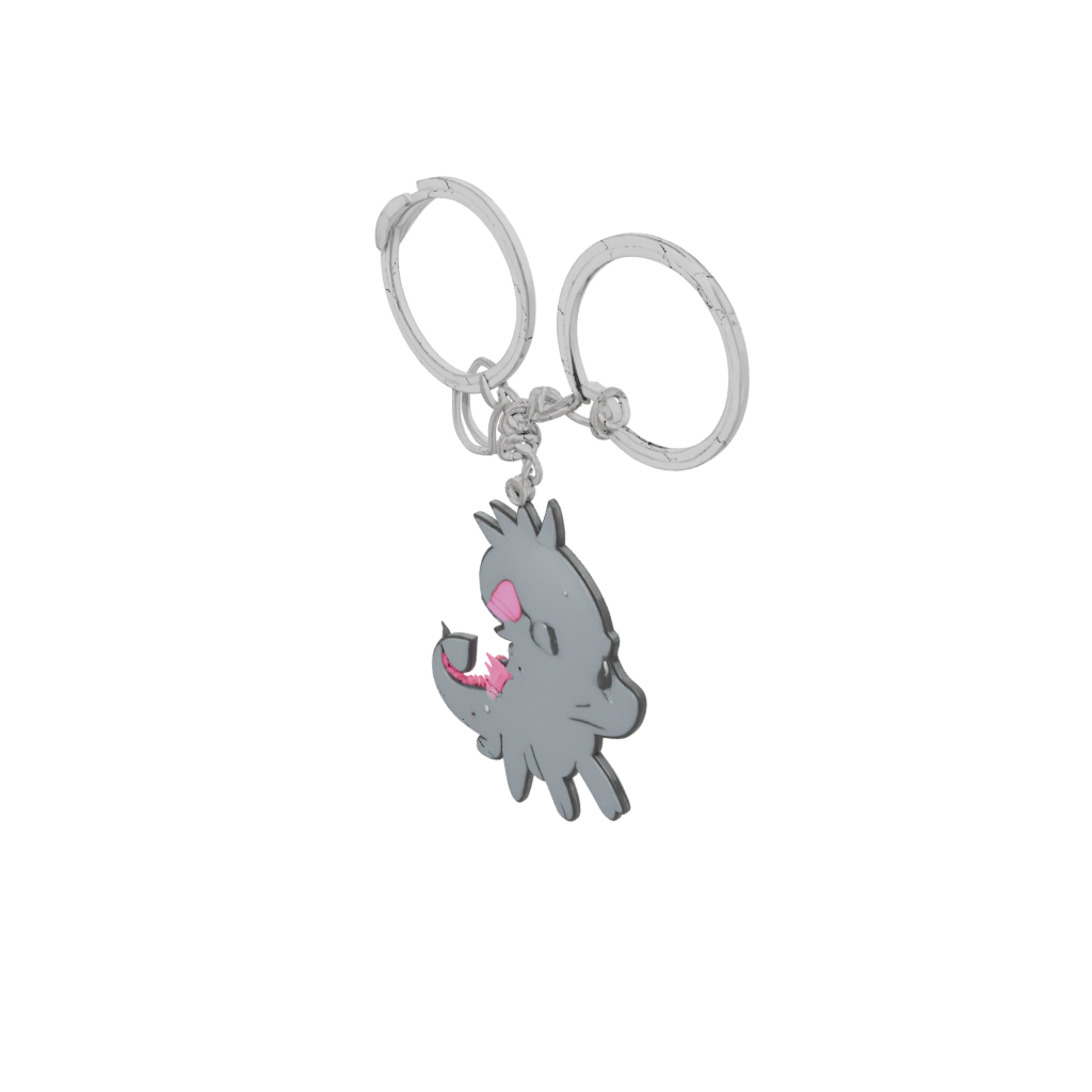 Galaxy Outline Tiny Axolotl Charm