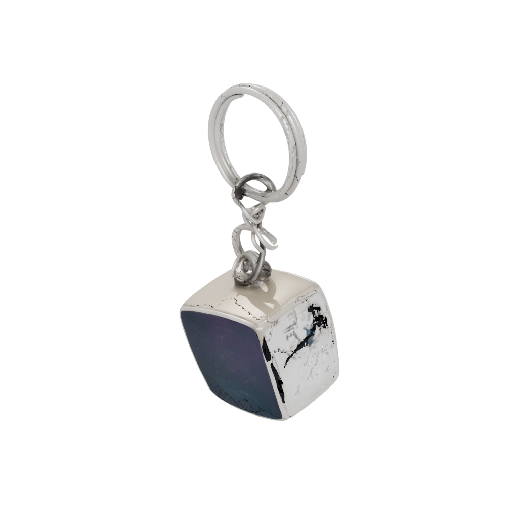 Galaxy Outline Wave Charm — keychains 3D print model, STL