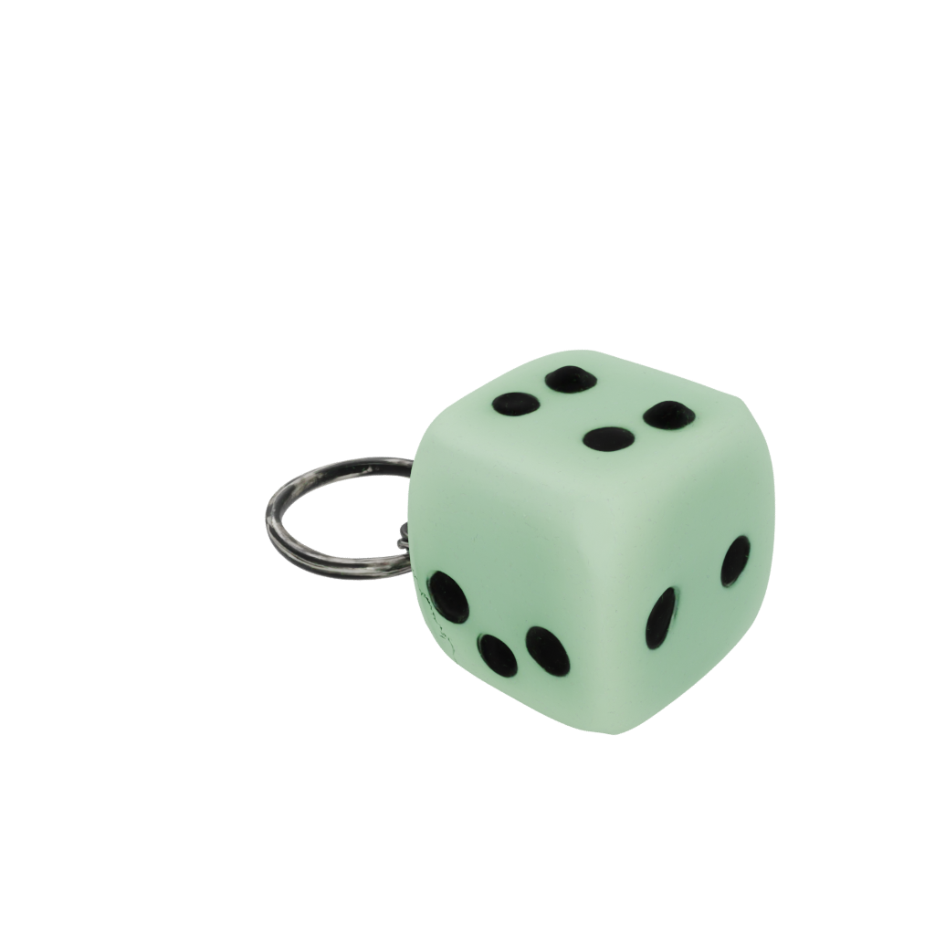 Glow 3D Dice Holder Keychain — keychains 3D print model, STL