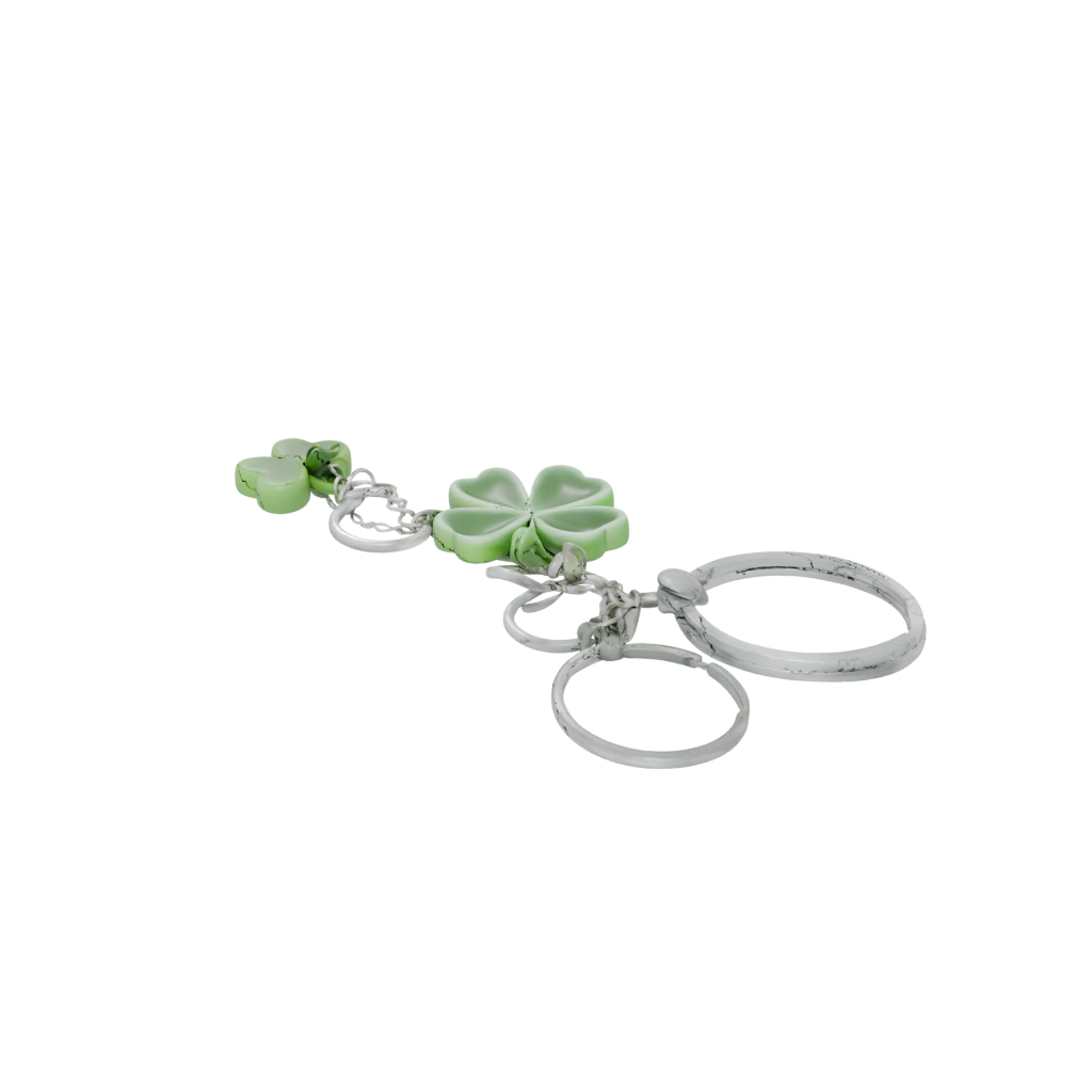 Glow 3D Four-Leaf Clover Charm
