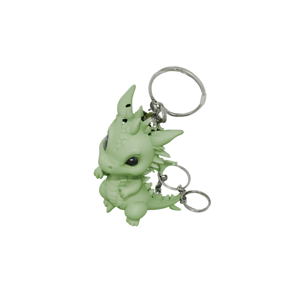 Glow 3D Mini Dragon Charm — keychains 3D print model, STL