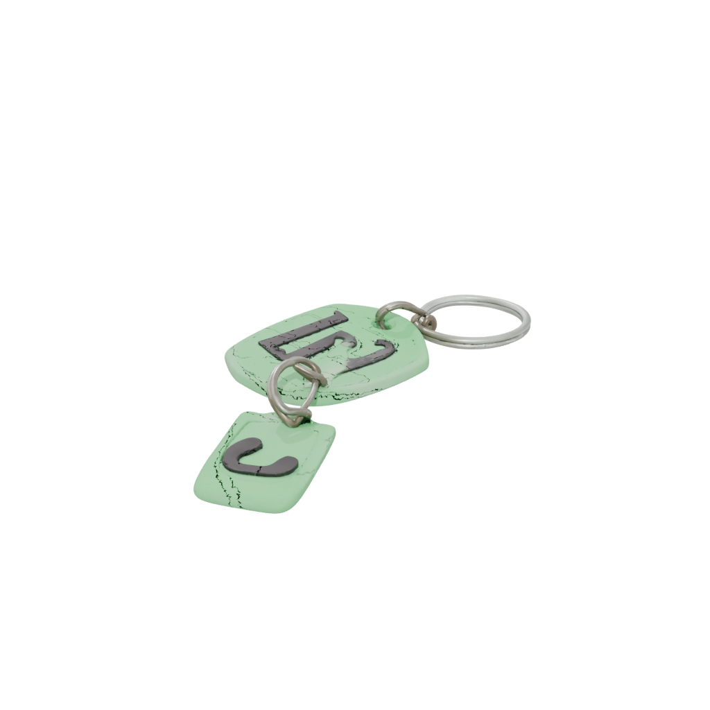 Glow 3D Monogram Initial I — keychains 3D print model, STL