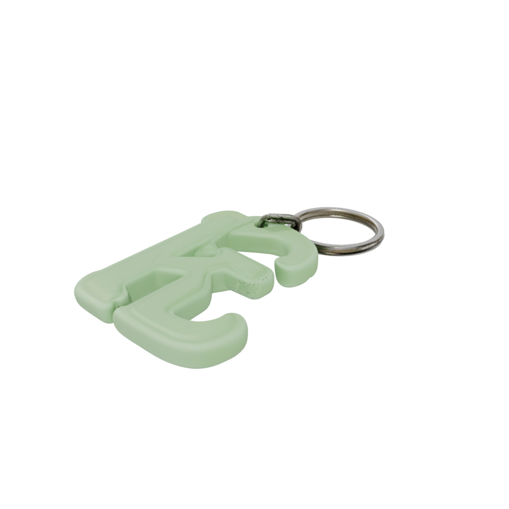 Glow 3D Monogram Initial K — keychains 3D print model, STL