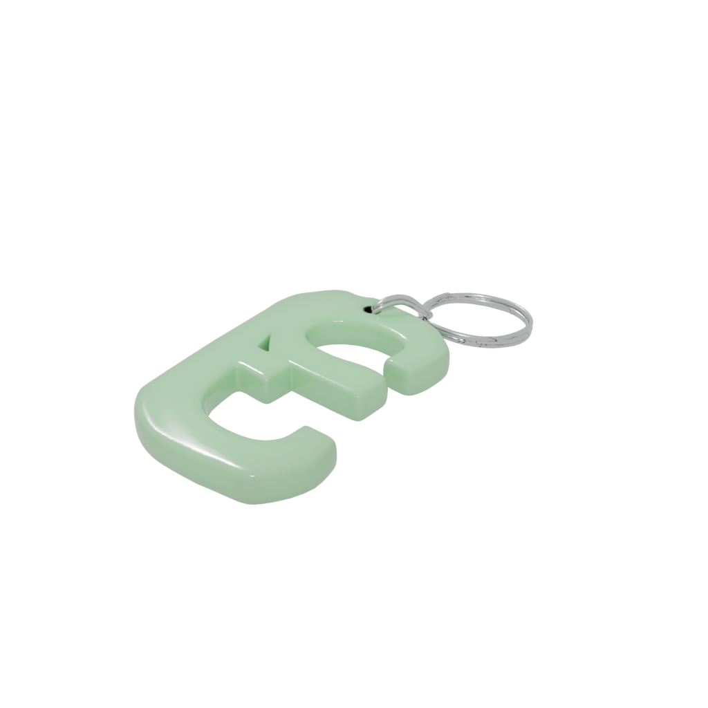 Glow 3D Monogram Initial S — keychains 3D print model, STL