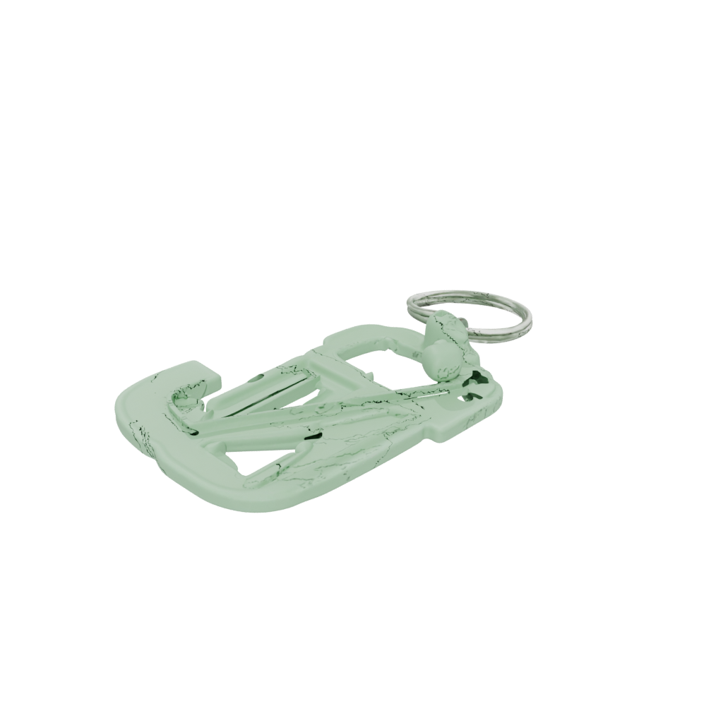 Glow 3D Monogram Initial W