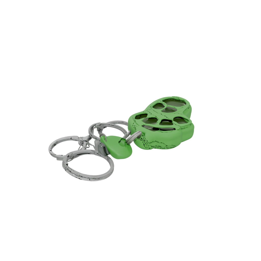 Glow 3D Paw Print Charm