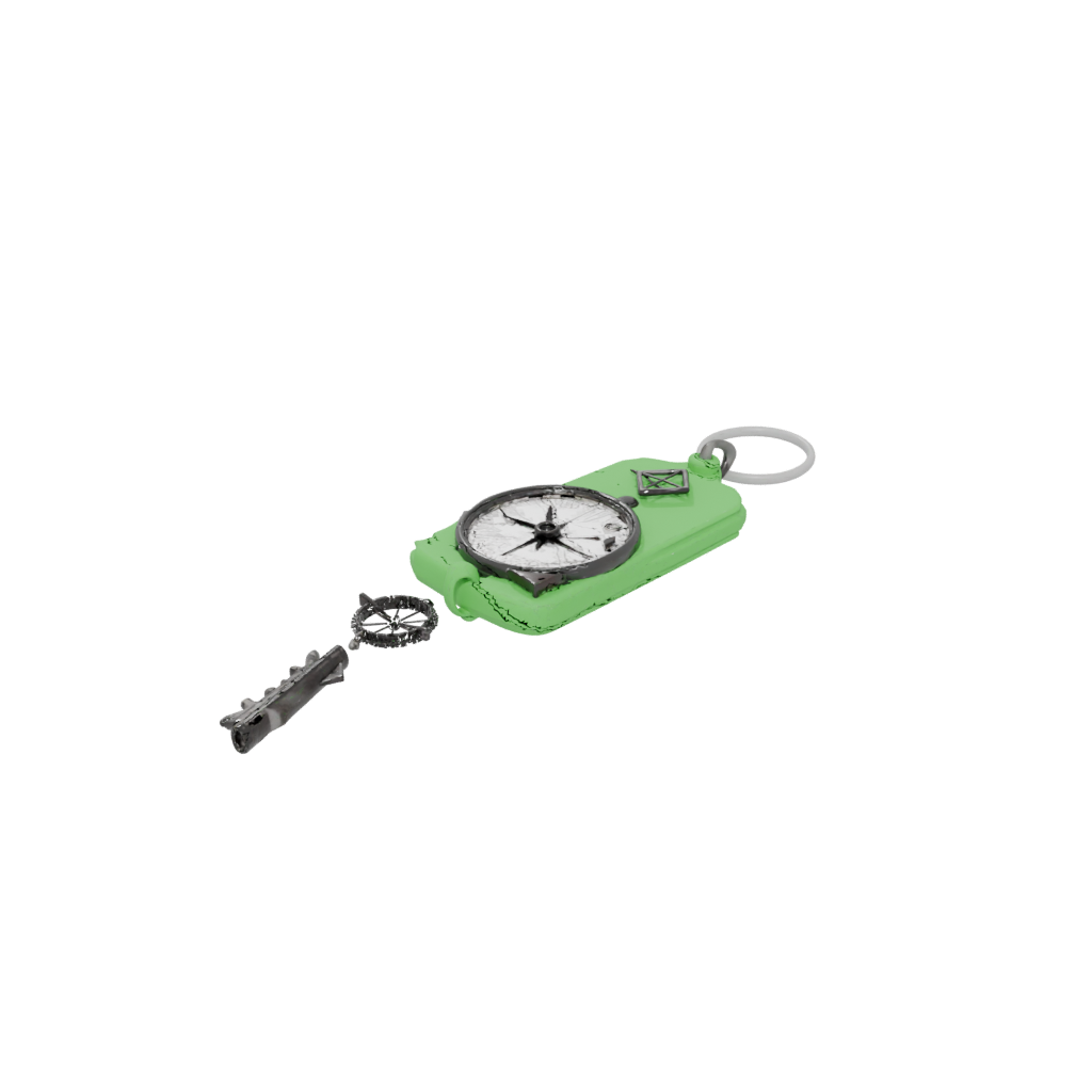 Glow Compass Charm — keychains 3D print model, STL