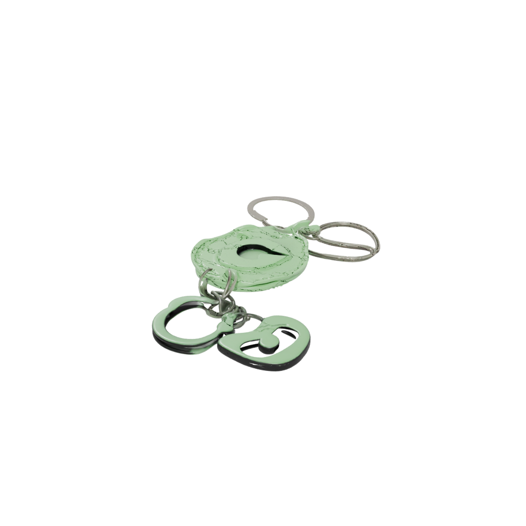Glow Monogram Initial C — keychains 3D print model, STL