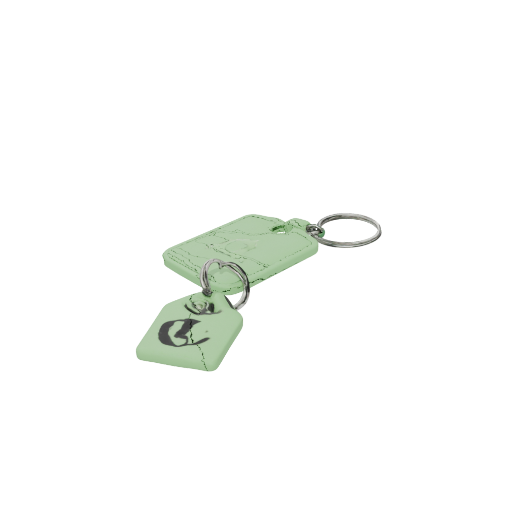 Glow Monogram Initial E — keychains 3D print model, STL