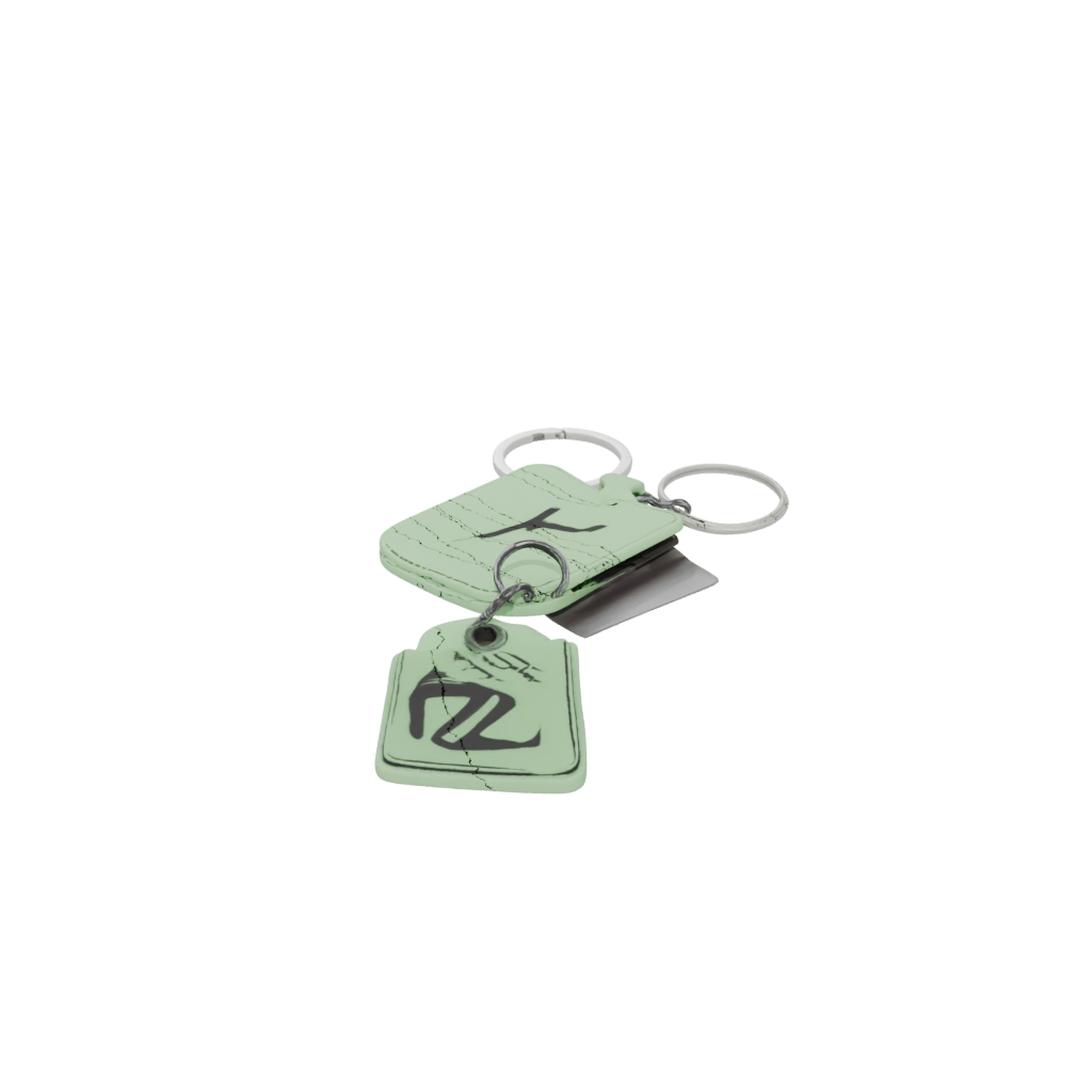 Glow Monogram Initial F — keychains 3D print model, STL