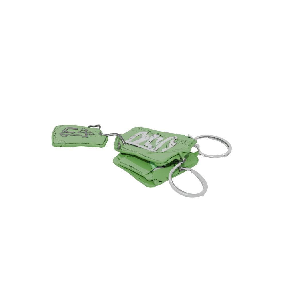 Glow Monogram Initial H — keychains 3D print model, STL