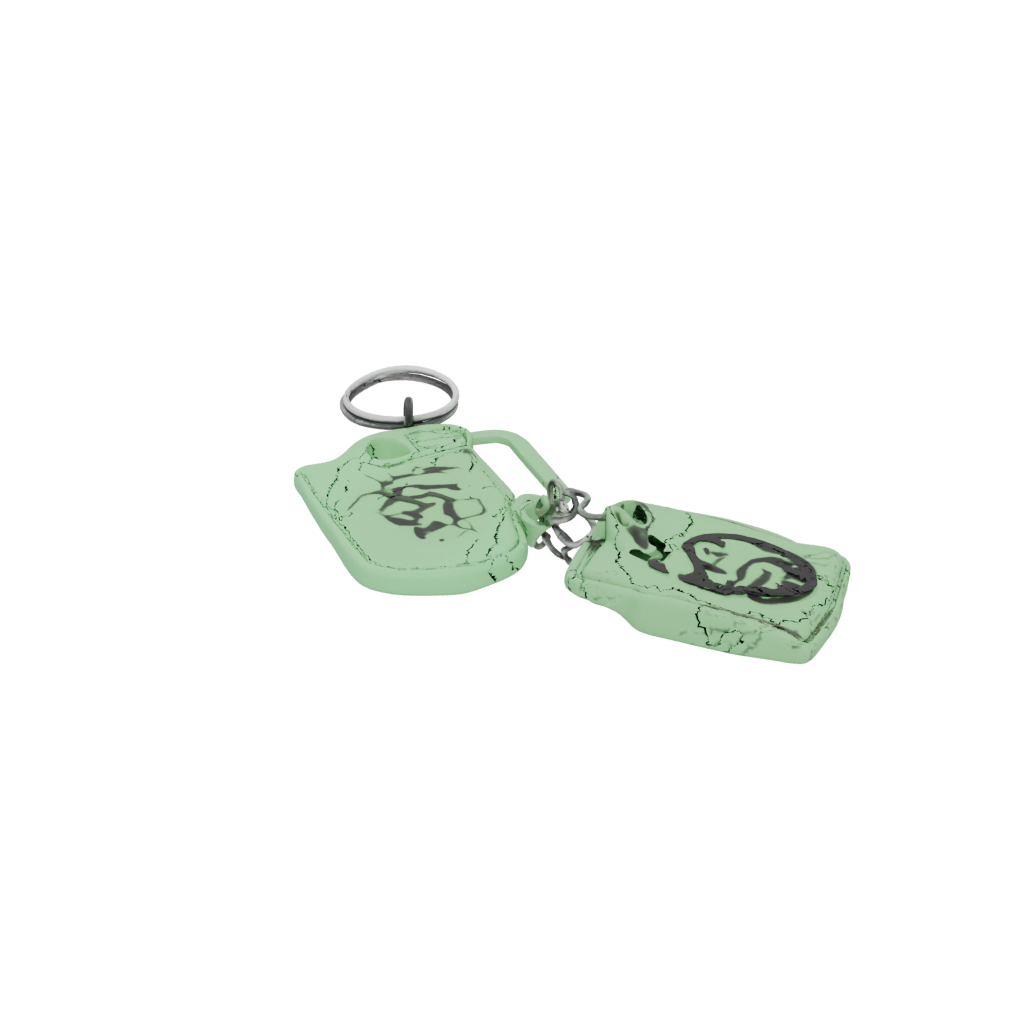 Glow Monogram Initial P — keychains 3D print model, STL