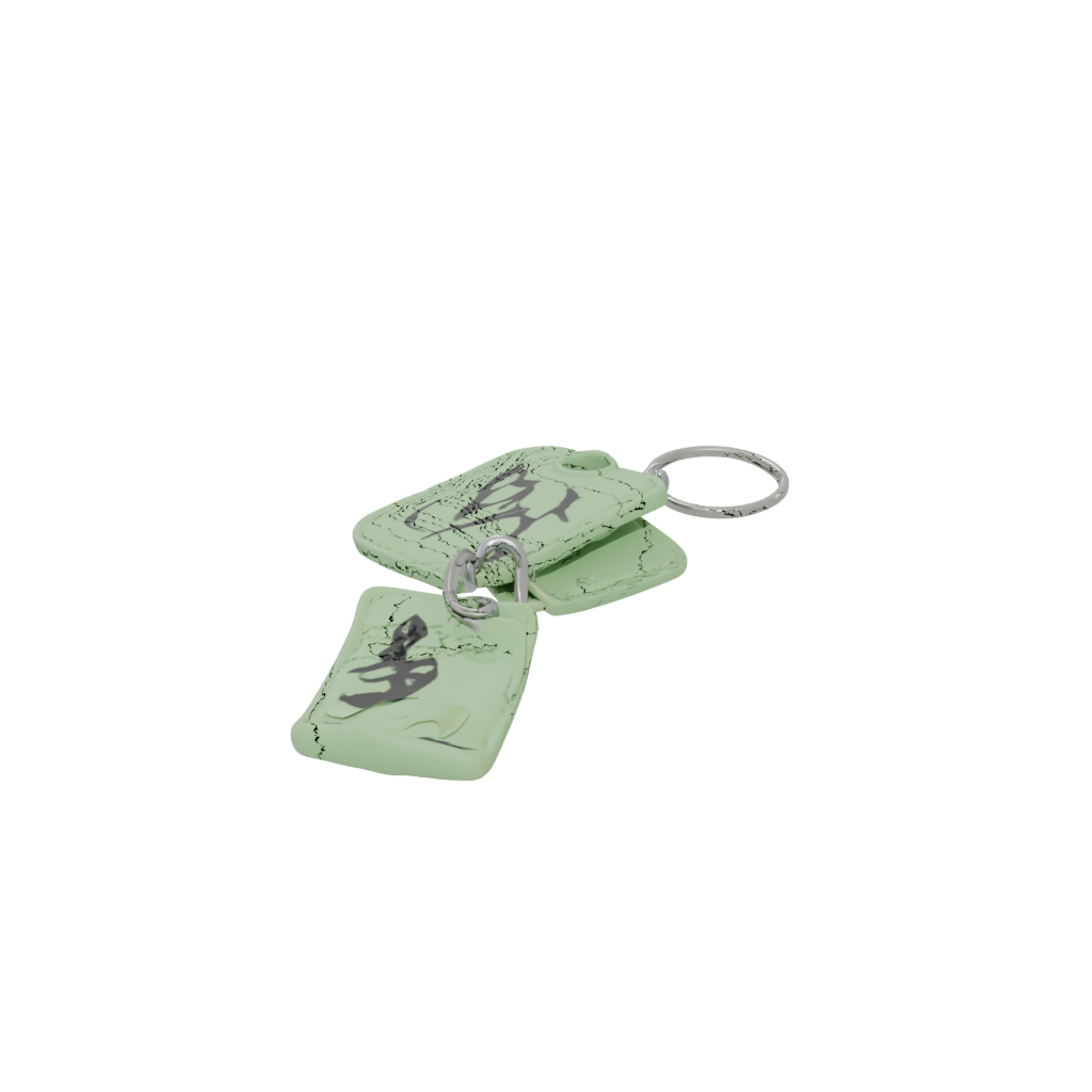 Glow Monogram Initial R — keychains 3D print model, STL