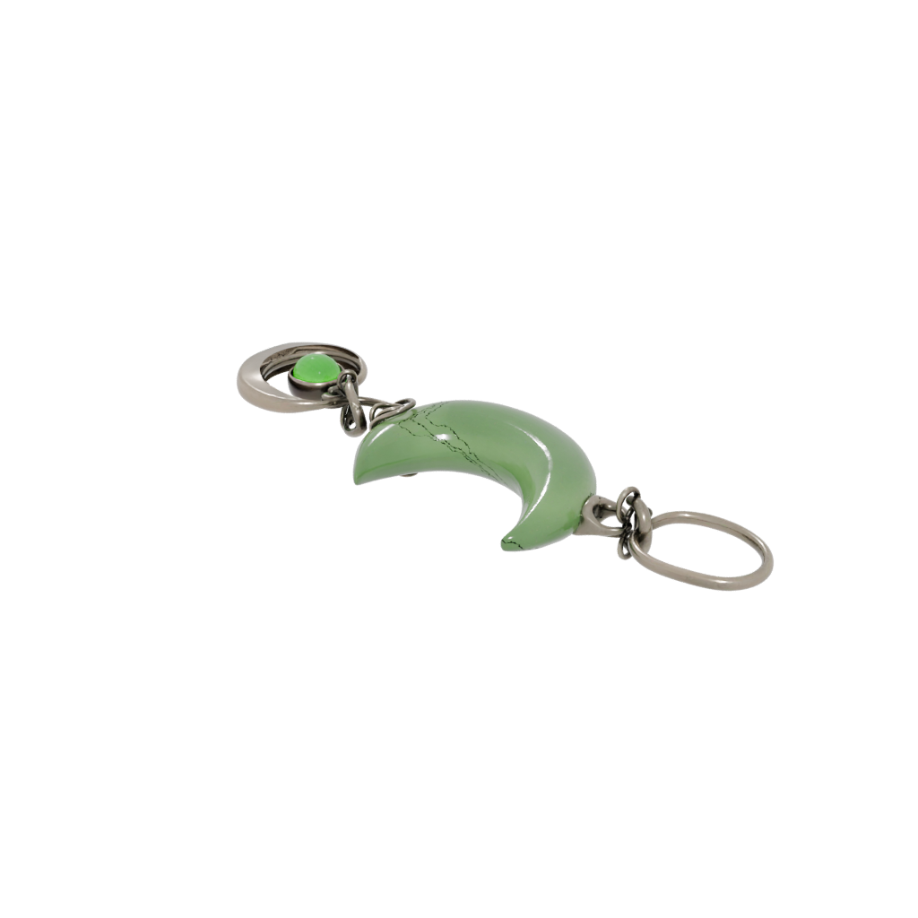 Glow Moon Crescent Charm — keychains 3D print model, STL