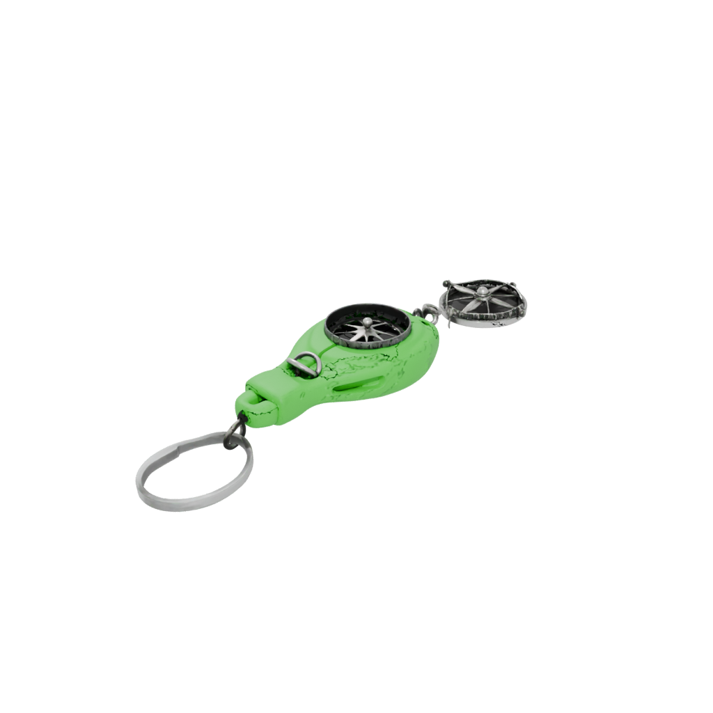 Glow Layered Compass Charm