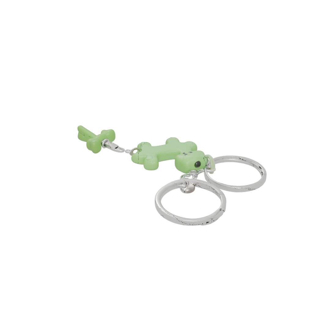 Glow Layered Dog Bone Charm