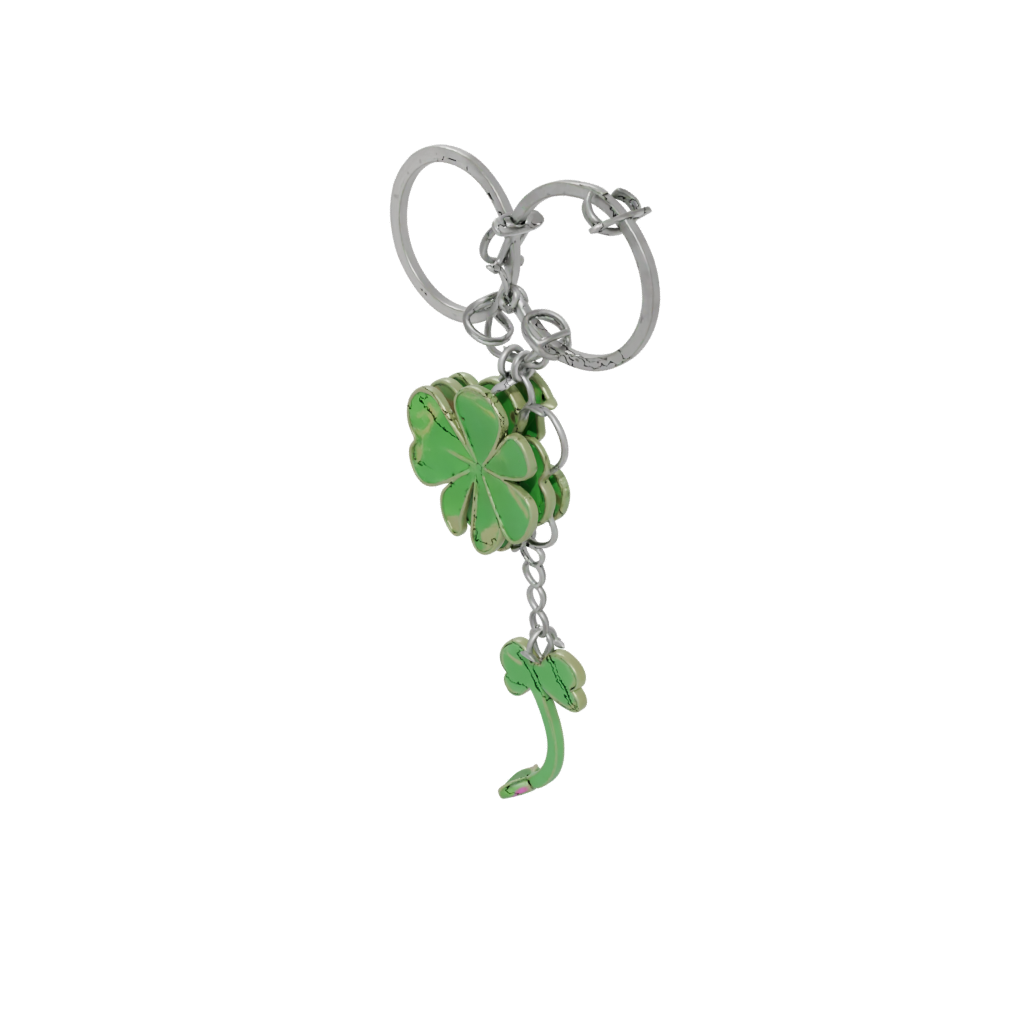 Glow Layered Four-Leaf Clover Charm